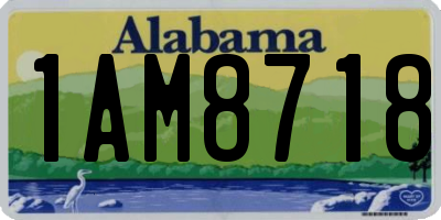 AL license plate 1AM8718