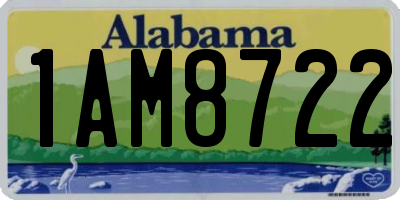 AL license plate 1AM8722