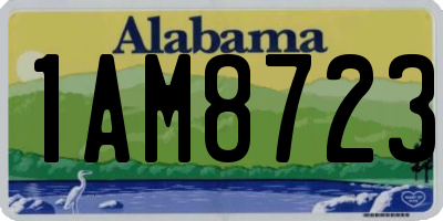 AL license plate 1AM8723