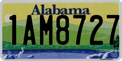 AL license plate 1AM8727