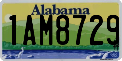 AL license plate 1AM8729