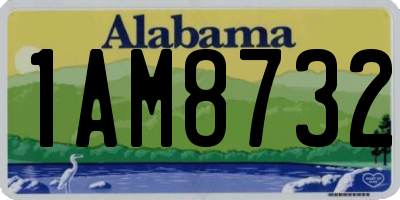 AL license plate 1AM8732