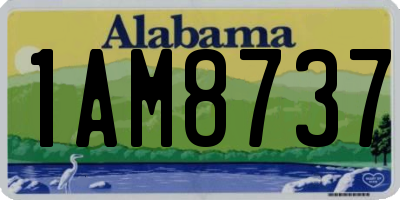 AL license plate 1AM8737