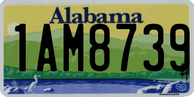 AL license plate 1AM8739