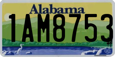 AL license plate 1AM8753