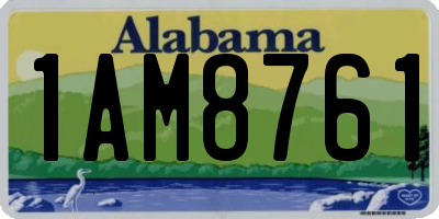 AL license plate 1AM8761