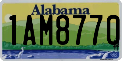 AL license plate 1AM8770