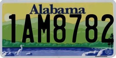AL license plate 1AM8782