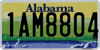 AL license plate 1AM8804