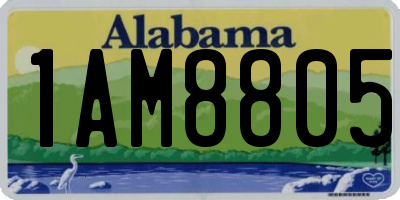 AL license plate 1AM8805