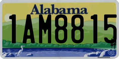 AL license plate 1AM8815