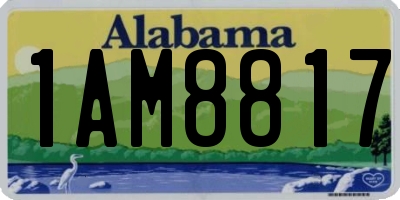 AL license plate 1AM8817