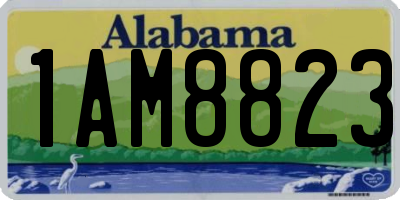 AL license plate 1AM8823