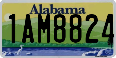AL license plate 1AM8824