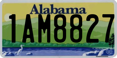 AL license plate 1AM8827