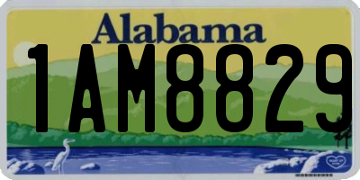 AL license plate 1AM8829