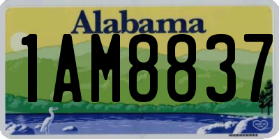AL license plate 1AM8837