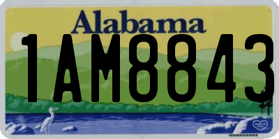 AL license plate 1AM8843