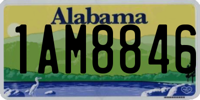AL license plate 1AM8846