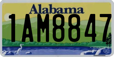 AL license plate 1AM8847
