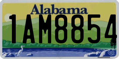AL license plate 1AM8854
