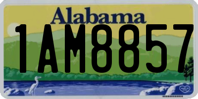 AL license plate 1AM8857
