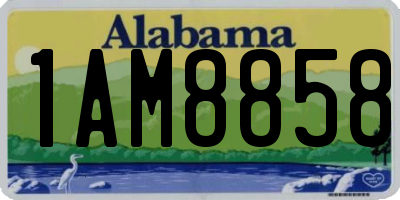 AL license plate 1AM8858