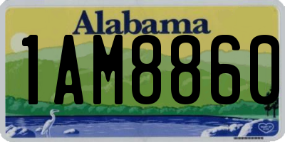 AL license plate 1AM8860