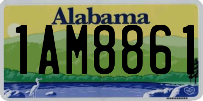 AL license plate 1AM8861