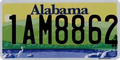 AL license plate 1AM8862