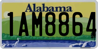 AL license plate 1AM8864