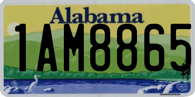 AL license plate 1AM8865