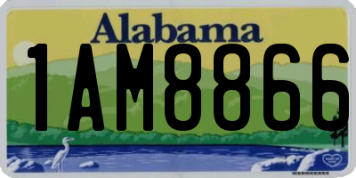 AL license plate 1AM8866