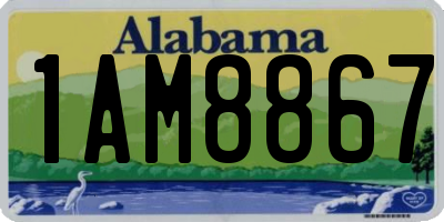 AL license plate 1AM8867