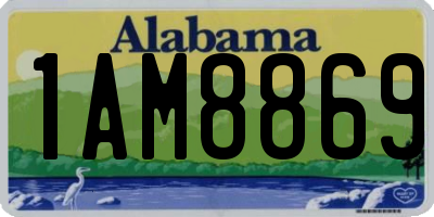 AL license plate 1AM8869