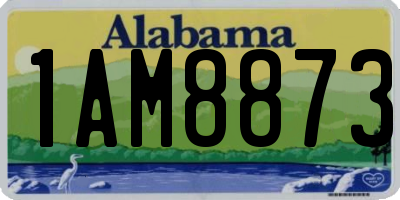 AL license plate 1AM8873