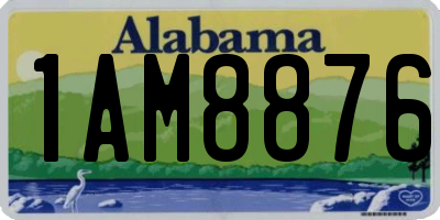 AL license plate 1AM8876