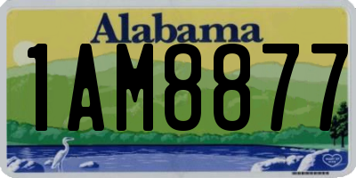 AL license plate 1AM8877