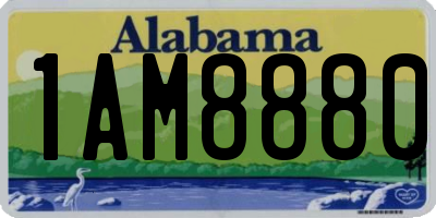 AL license plate 1AM8880