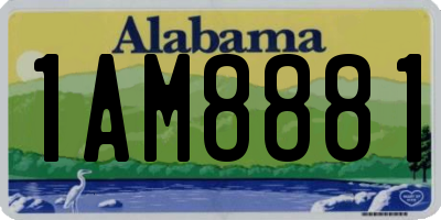AL license plate 1AM8881