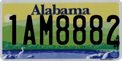 AL license plate 1AM8882