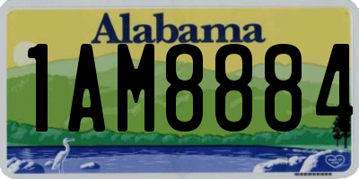 AL license plate 1AM8884