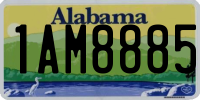 AL license plate 1AM8885