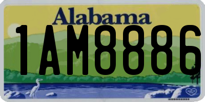 AL license plate 1AM8886