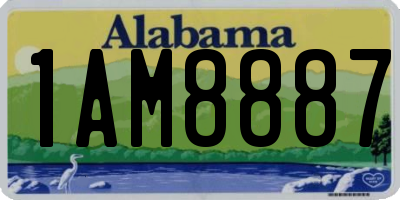 AL license plate 1AM8887