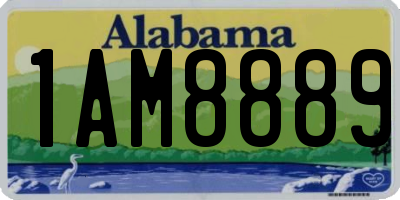 AL license plate 1AM8889