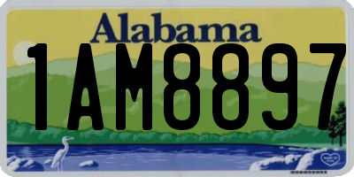 AL license plate 1AM8897