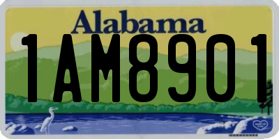 AL license plate 1AM8901