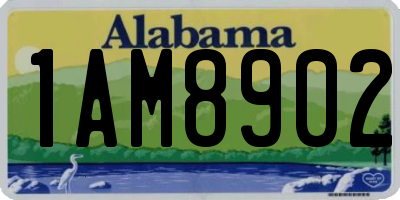 AL license plate 1AM8902