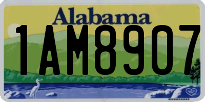 AL license plate 1AM8907
